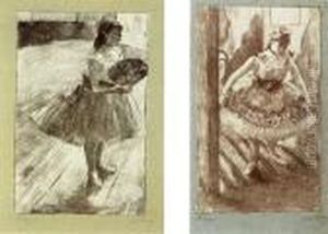 Dancer With Fan (#) Dancer In The Doorway by William Georges Thornley