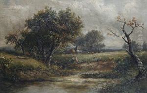 Figures By A Stream