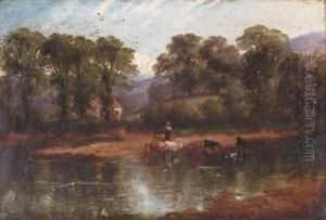 At Llanellen On The Usk by Joseph Thors