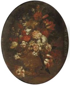 Mixed flowers in a vase by Andrea Scacciati I