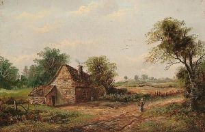 A Figure On A Country Lane