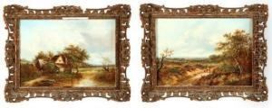 Two Landscapes by Joseph Thors