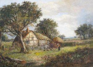 Rustic Cottages In Landscapes by Joseph Thors