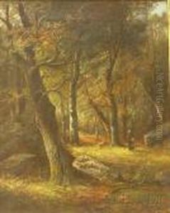 View With Figures In A Forest View With Figures In A Forest
