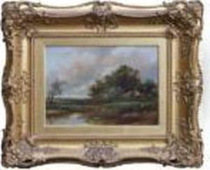 Rural Landscape With Figure Fishing Rural Landscape With Figure Fishing