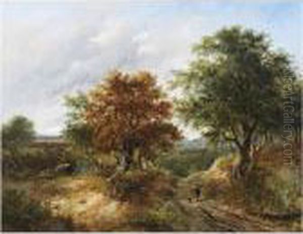 A Gypsy Encampment, Norfolk - view 1