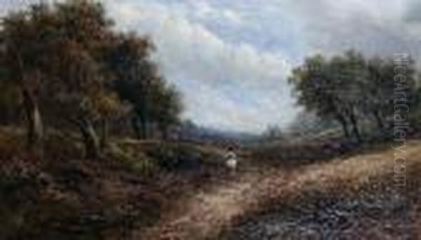 Horse Rider On A Wooded Track - view 1