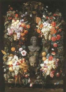 A garland of grapes