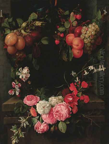 A swag of plums - view 1