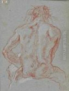Homme Nu Assis by Giovanni Battista Tiepolo