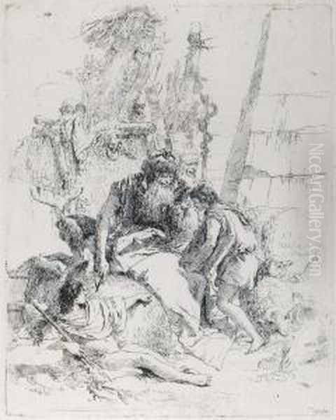 Two Magicians And Two Boys, From: Scherzi Di Fantasia - view 1