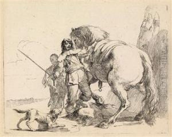 "il Cavaliere Vicino Al Suo Cavallo" - view 1
