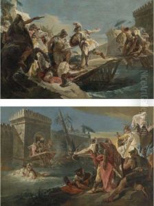 Horatius Cocles Defending Rome Against The Etruscans by Giovanni Battista Tiepolo