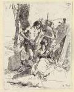 The Discovery Of The Tomb Of Punchinello, From: Scherzi Di Fantasia