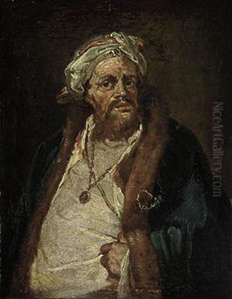 Portrait Of A Gentleman, Half-length, In Oriental Costume - view 1