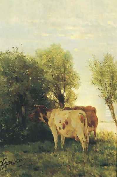 Cattle in a landscape - view 1
