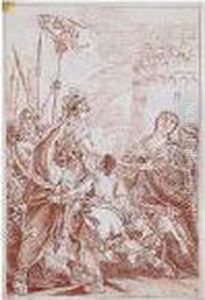 Coriolanus En Las Puertas De Roma by Giovanni Battista Tiepolo