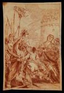 Sacrificio De Venturia. by Giovanni Battista Tiepolo