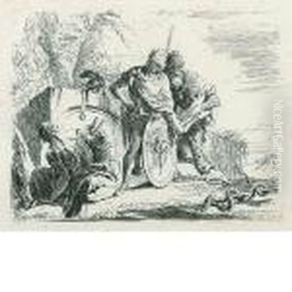 Lastrologo E Il Giovane Soldato (dalla Serie Dei Capricci, 1785c.a) - view 1