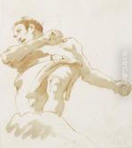 A Standing Man Seen From Below by Giovanni Battista Tiepolo