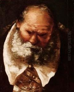 Testa Di Anziamo Uomo Barbuto