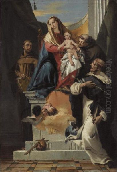 The Madonna And Child With
Saints Anthony Of Padua, Francis Of Assisi And Louis Of Toulouse - view 1