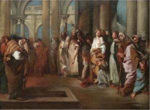 Christ And The Woman Taken In Adultery by Giovanni Battista Tiepolo