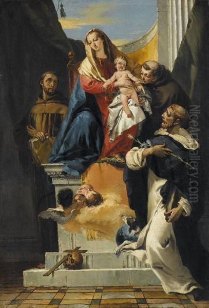 Madonna And Child With Saints
Anthony Of Padua Francis Of Assisi And Louis Of
Toulouse - view 1