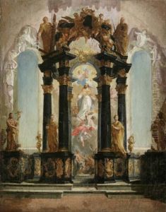 Barockes Kircheninterieur by Giovanni Battista Tiepolo