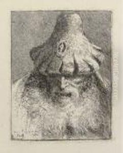 Old Man With Conical Hat by Giovanni Battista Tiepolo