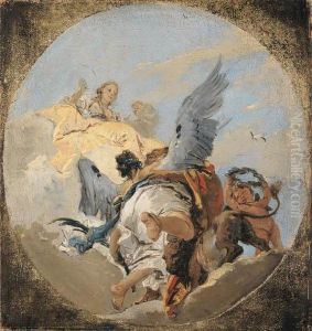 L'apotheose D'un Heros: Esquisse Pour Un Plafond Dans Un Cerclepeint