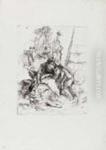 Due Maghi E Due Ragazzi by Giovanni Battista Tiepolo