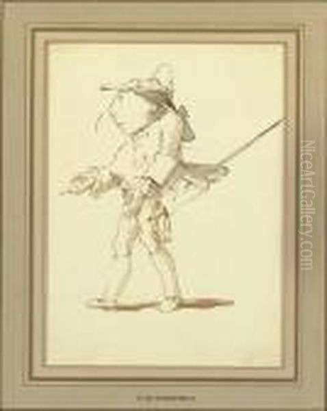 Caricature Of A Courtier - view 1