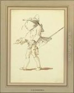 Caricature Of A Courtier by Giovanni Battista Tiepolo