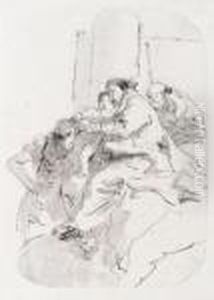 Holy Family With Saint Catherine by Giovanni Battista Tiepolo