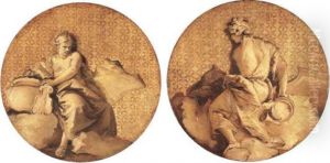Erato, The Muse Of Love And Poetry; Terpsichore, The Muse Of Dance by Giovanni Battista Tiepolo