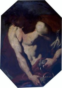 Samson And The Lion by Giovanni Battista Tiepolo