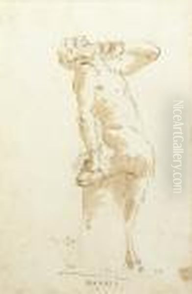 Marsyas Standing In Profile To The Right - view 1
