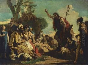 La Predica Del Battista by Giovanni Battista Tiepolo