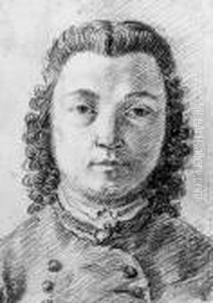 Head Of A Man In A Wig; And Head Of A Boy With A Pipe - view 1