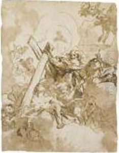 Christ Received Into Heaven by Giovanni Domenico Tiepolo