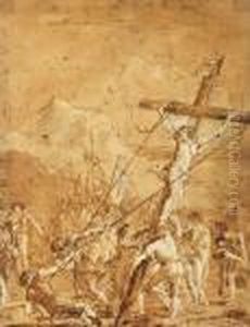 L'elevation De La Croix by Giovanni Domenico Tiepolo