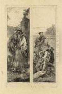 Two Old Men by Giovanni Domenico Tiepolo
