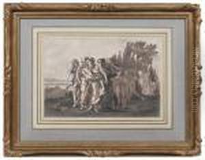 Groupe De Personnages Devant Un Serpent