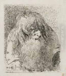 Man With Hooked Nose And Long Beard by Giovanni Domenico Tiepolo