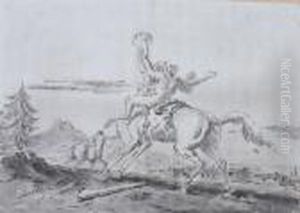 Centaur And Satyr by Giovanni Domenico Tiepolo