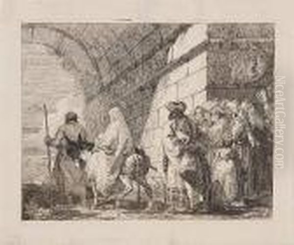 The Holy Family Passes Under A City Arch (russell 66) - view 1
