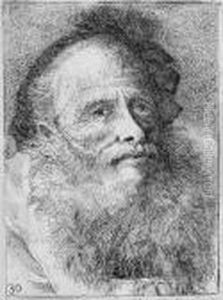 Bartiger Greis by Giovanni Domenico Tiepolo