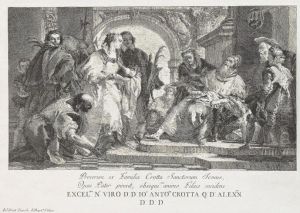 Les Saints De La Famille Crotta by Giovanni Domenico Tiepolo