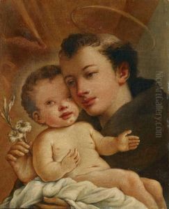 Der Hl. Antonius Von Padua Mit Dem Jesusknaben